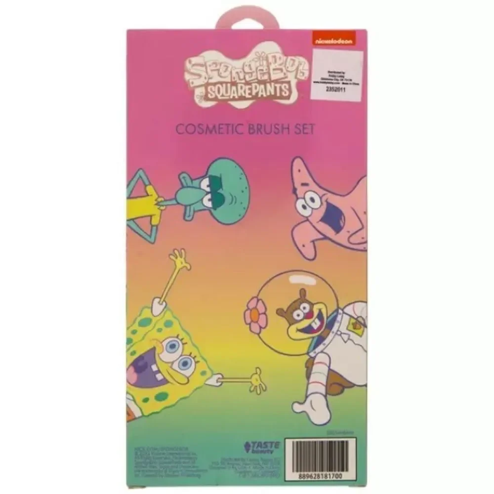 New SpongeBob Makeup Brushes 4 Piece Set